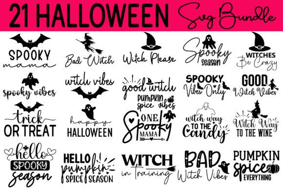 Download Funny Halloween Quotes Design Bundle - Halloween quotes design Collection