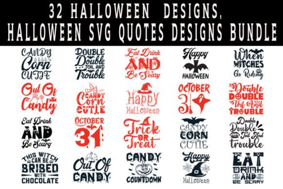 Download Halloween Quotes Designs Bundle - Halloween quotes design Collection