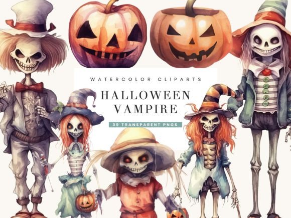Download Watercolor Halloween Vampire Clipart - Vampire clipart Collection